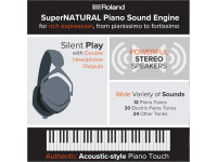 <b>Roland FP-30X-BK piano preto com MÓVEL Roland KSC-70-BK e BARRA 3 PEDAIS ROLAND KPD-70-BK</b> <b>Roland FP-30X-BK piano preto com MÓVEL Roland KSC-70-BK e BARRA 3 PEDAIS ROLAND KPD-70-BK</b>